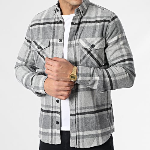 Surchemise Carreaux Y-2042 Gris Chiné
