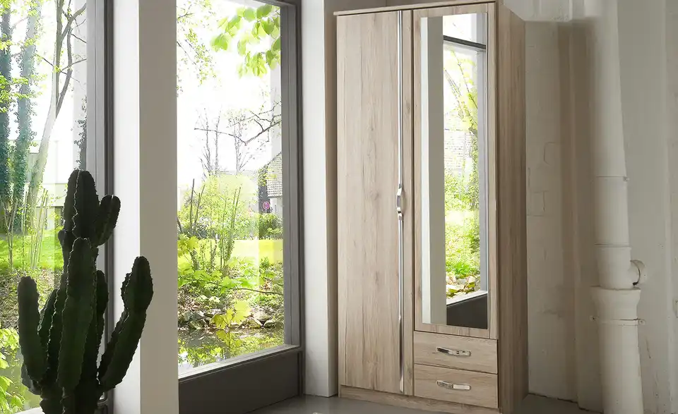 Kleiderschrank Duo 91 cm Eiche San Remo (Nachbildung)