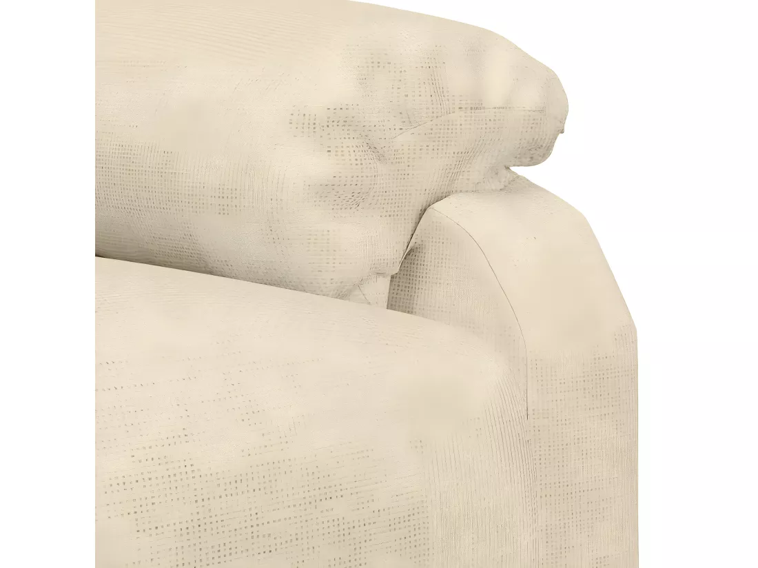Fauteuil inclinable électrique Crème Tissu