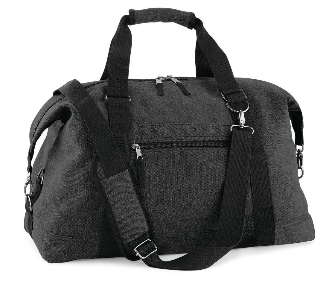 Bag Base BG650 - Sac de Voyage Vintage en Toile de Coton