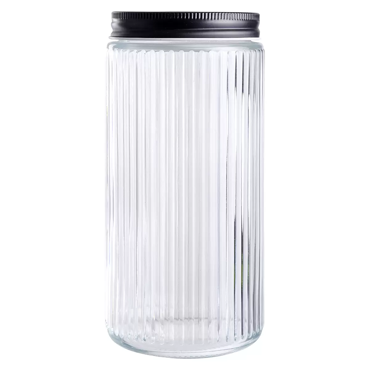 Vorratsglas 0.9l SCHOU schwarz,transparent
