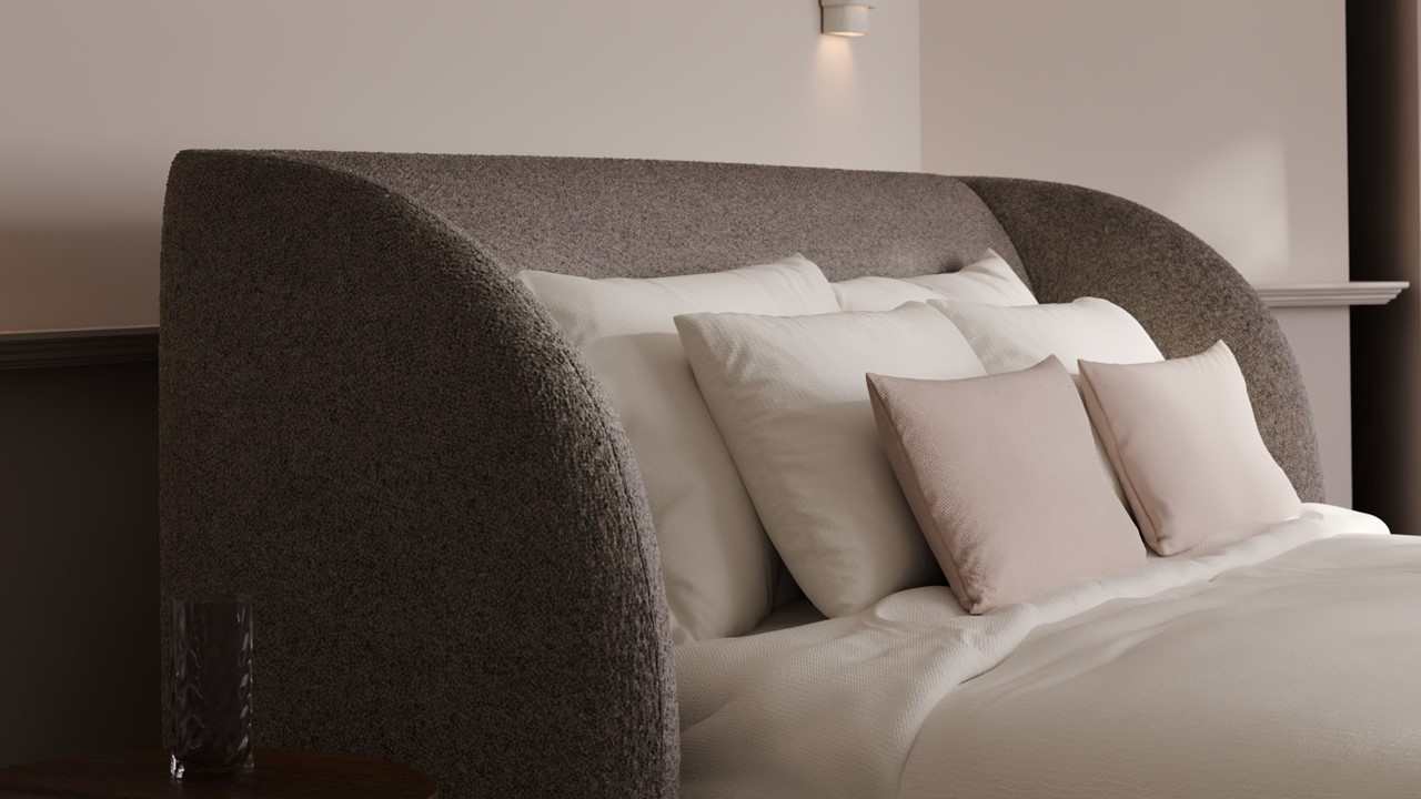 Bed Cove - Fine bouclé liver