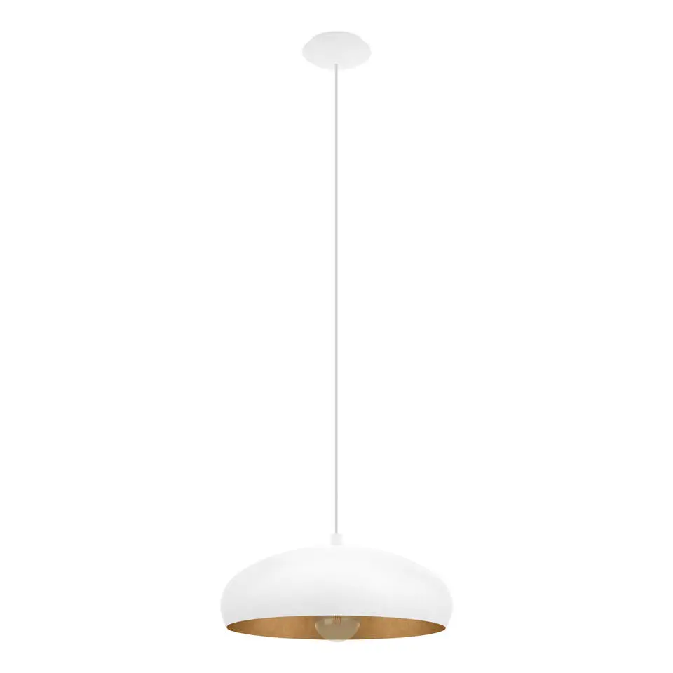 EGLOMogano1Hanglamp-E27-Ø40cm-Wit/Koper