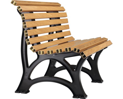 Blome tuinbank Amrum 80 x 121 x 64 cm, belastbaar tot 160 kg, kunststof, houtlook