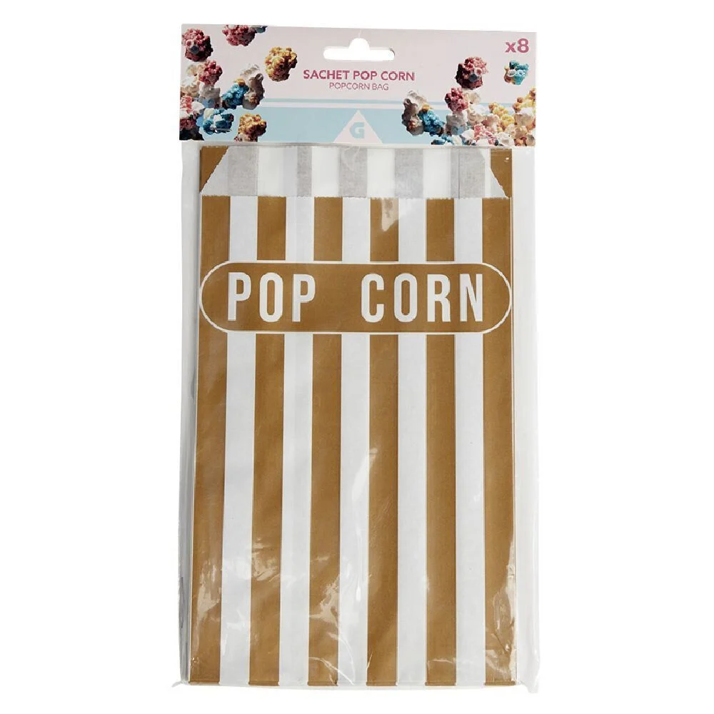 Sachet à pop corn x8