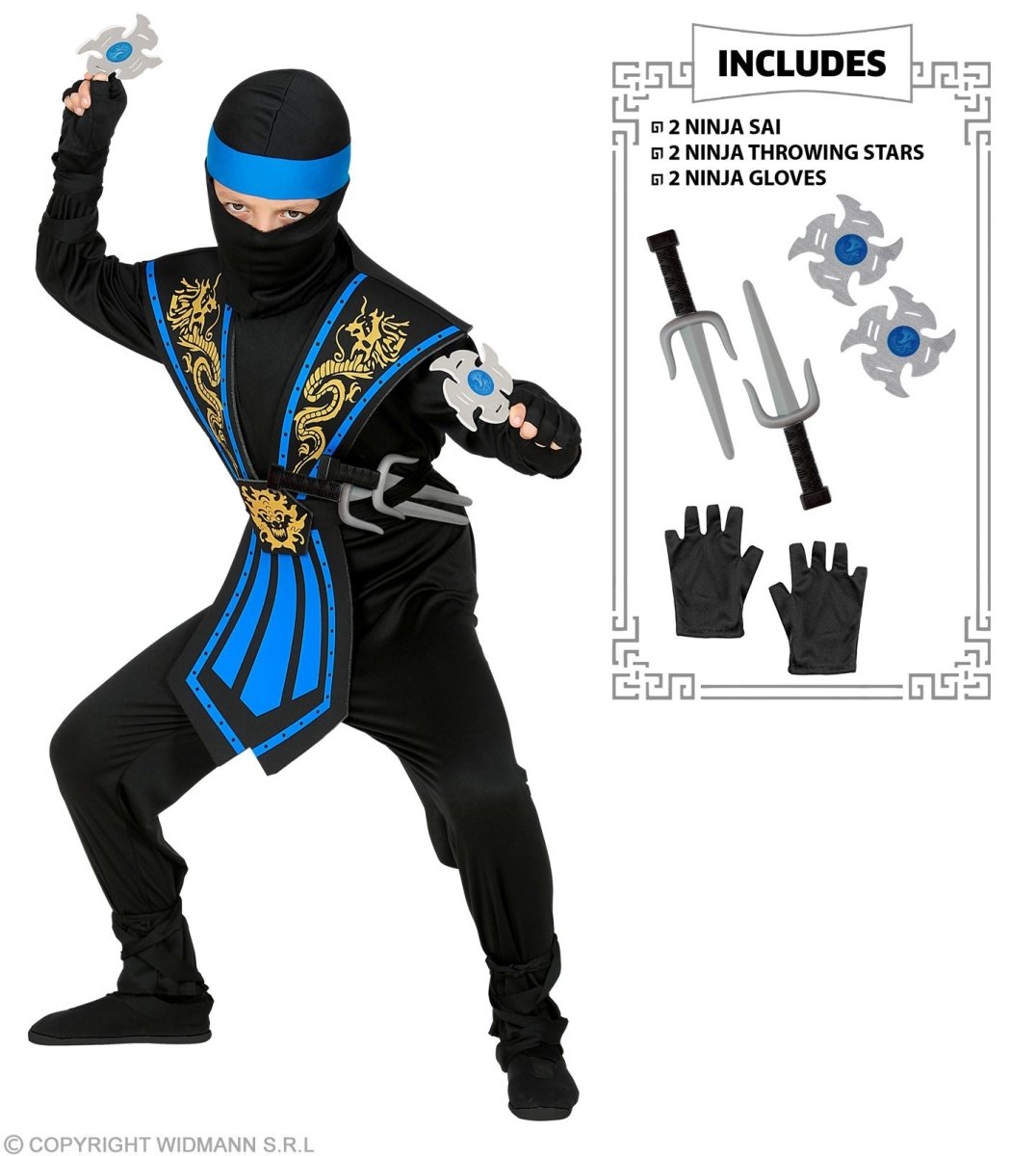 Ninja Pak Blauw Jongen