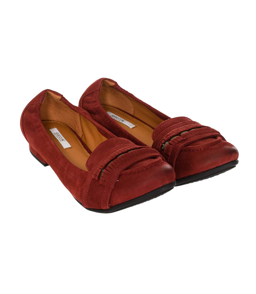 Flat leather ballerina