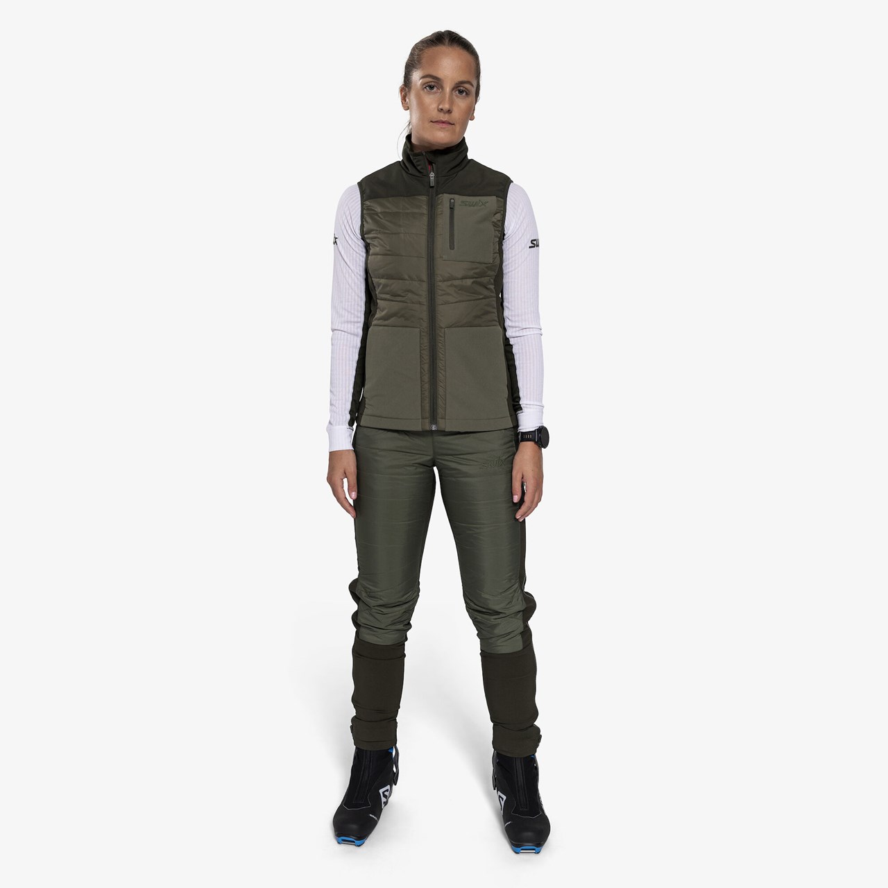 Swix Horizon Primaloft Vest Womens Olive/Dark Olive