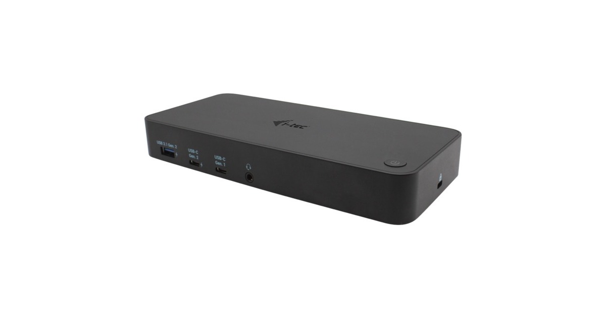 i-tecUSB 3.0/ USB-C/Thunderbolt 4K PD dockingstation  (Zwart, 100 Watt)