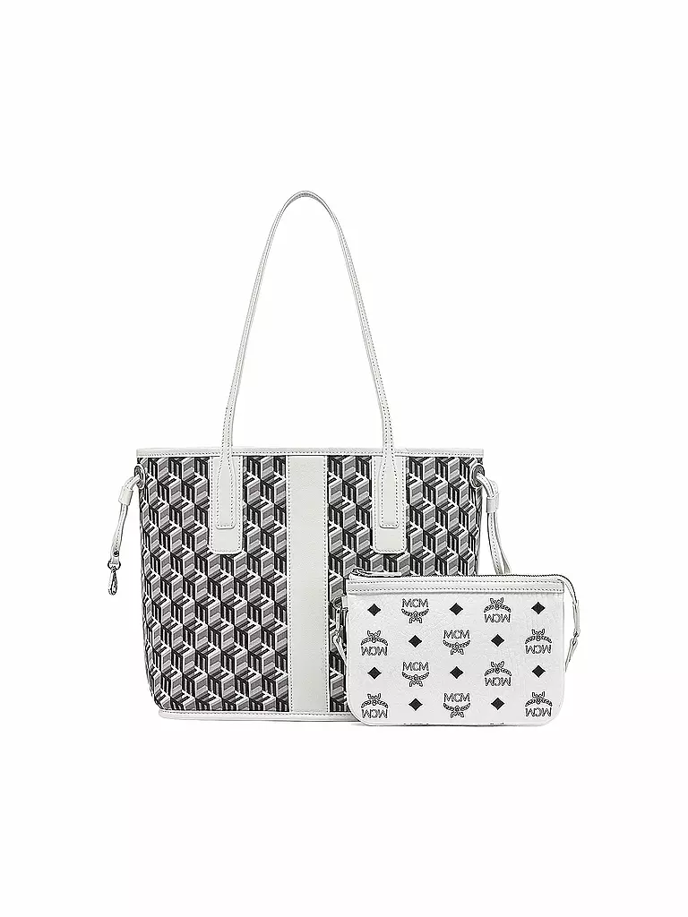 MCM Wendetasche - Shopper LIZ Small weiss