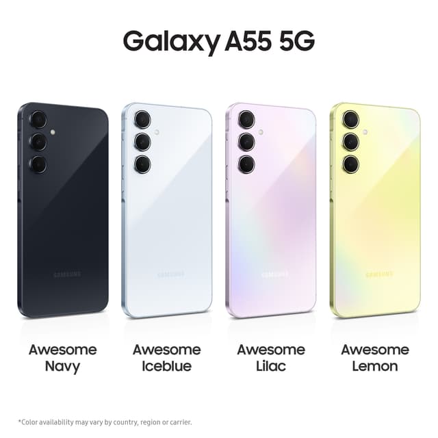 Samsung Galaxy A55 5G smartphone 8/256GB (lyseblå)