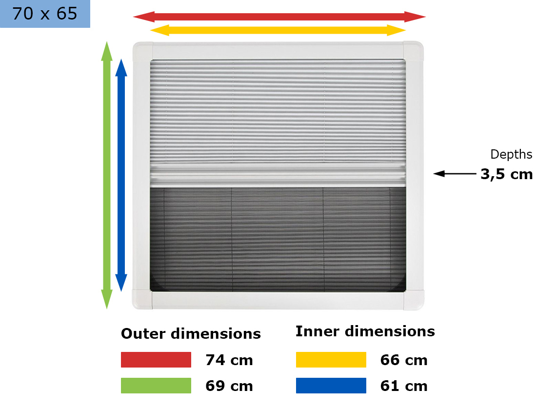 Obelink Eclipse combirollo - 70 x 65 cm