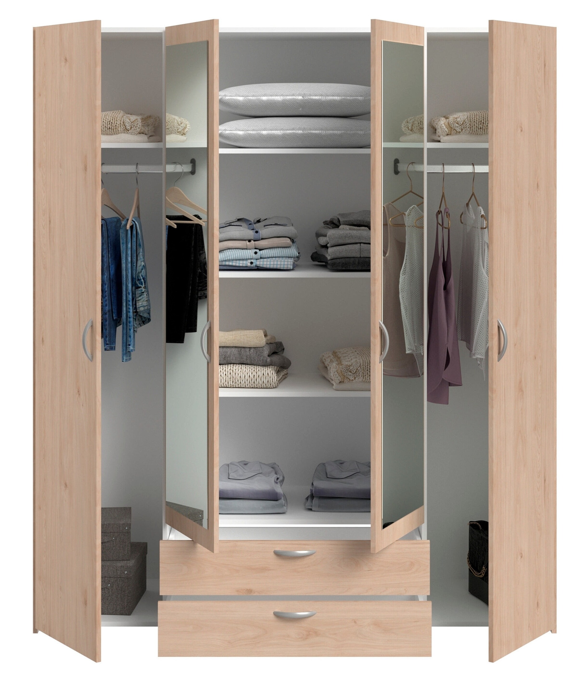 PARISOT Kleiderschrank 4-türig 