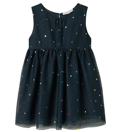 Name It Kleid - NmfVabos - Dark Sapphire m. Herzen