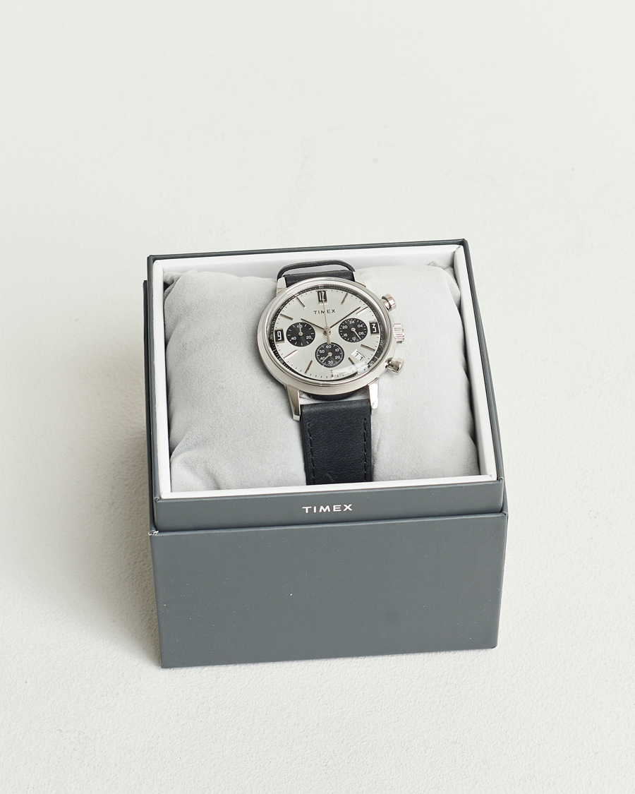 Timex Marlin Chrono Tachymeter 40mm Silver Dial