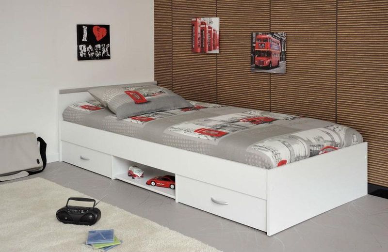 Parisot Functioneel Ledikant - Wit - Kunststof - Met Opbergruimte
