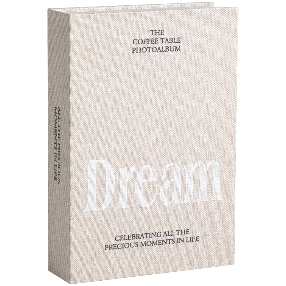 Opbergboek Dream - naturel - 5x23x16 cm