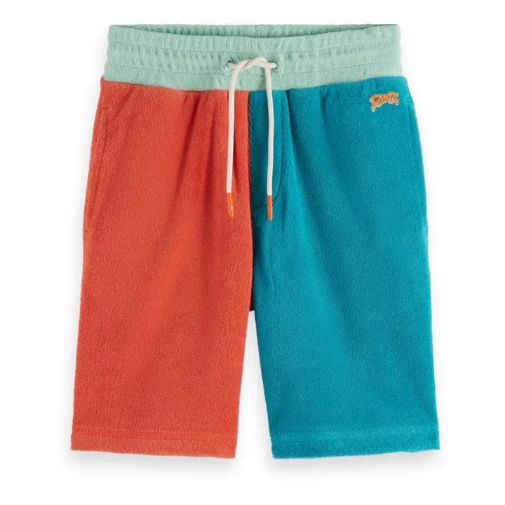 Scotch & Soda Short Jogger Colorblock Eponge | Bleu