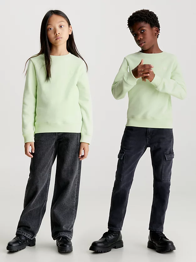 Moletom infantil com monograma em tecido atoalhado