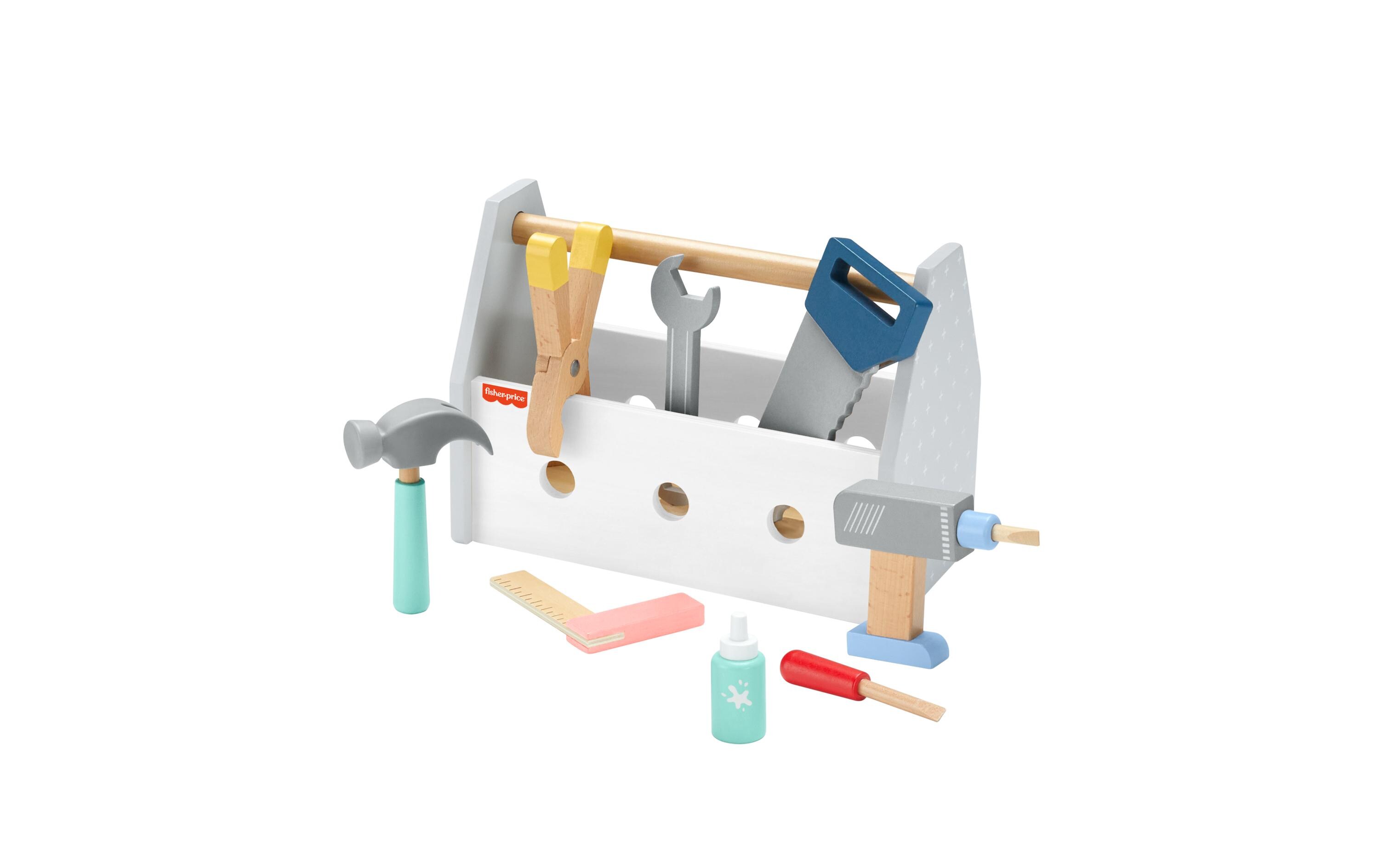Holz-WerkzeugkastenHandwerker-Spielset für Kinder