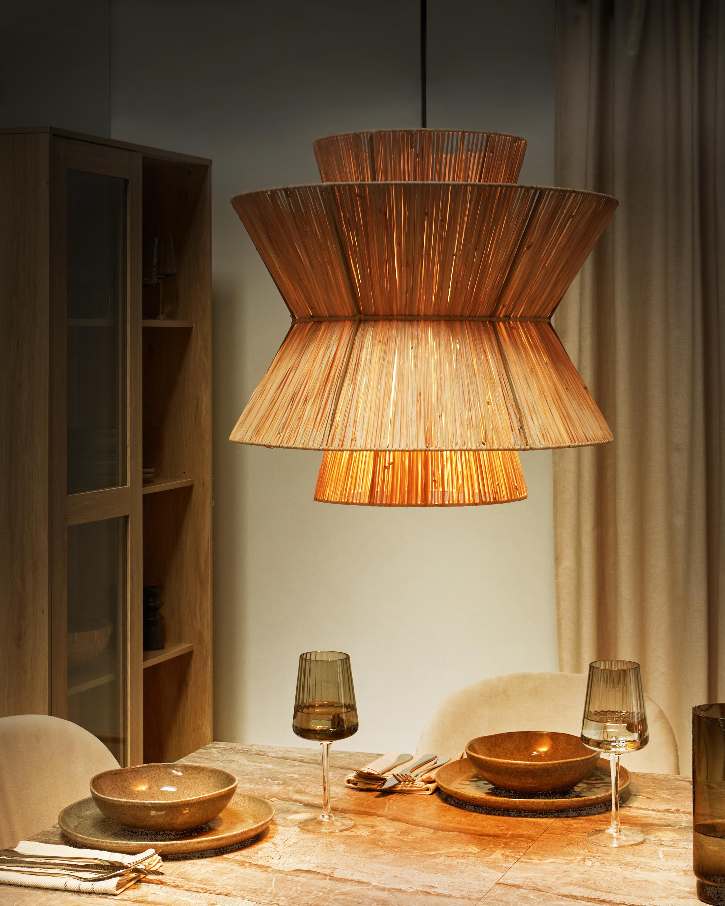 Hanglamp TELAMBA Wicker Natuurlijk