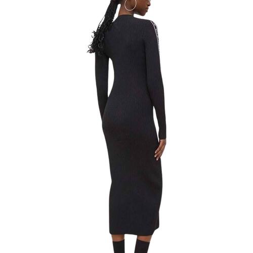 Tommy Jeans - TJW TAPING SWEATER MIDI DRESS Negro