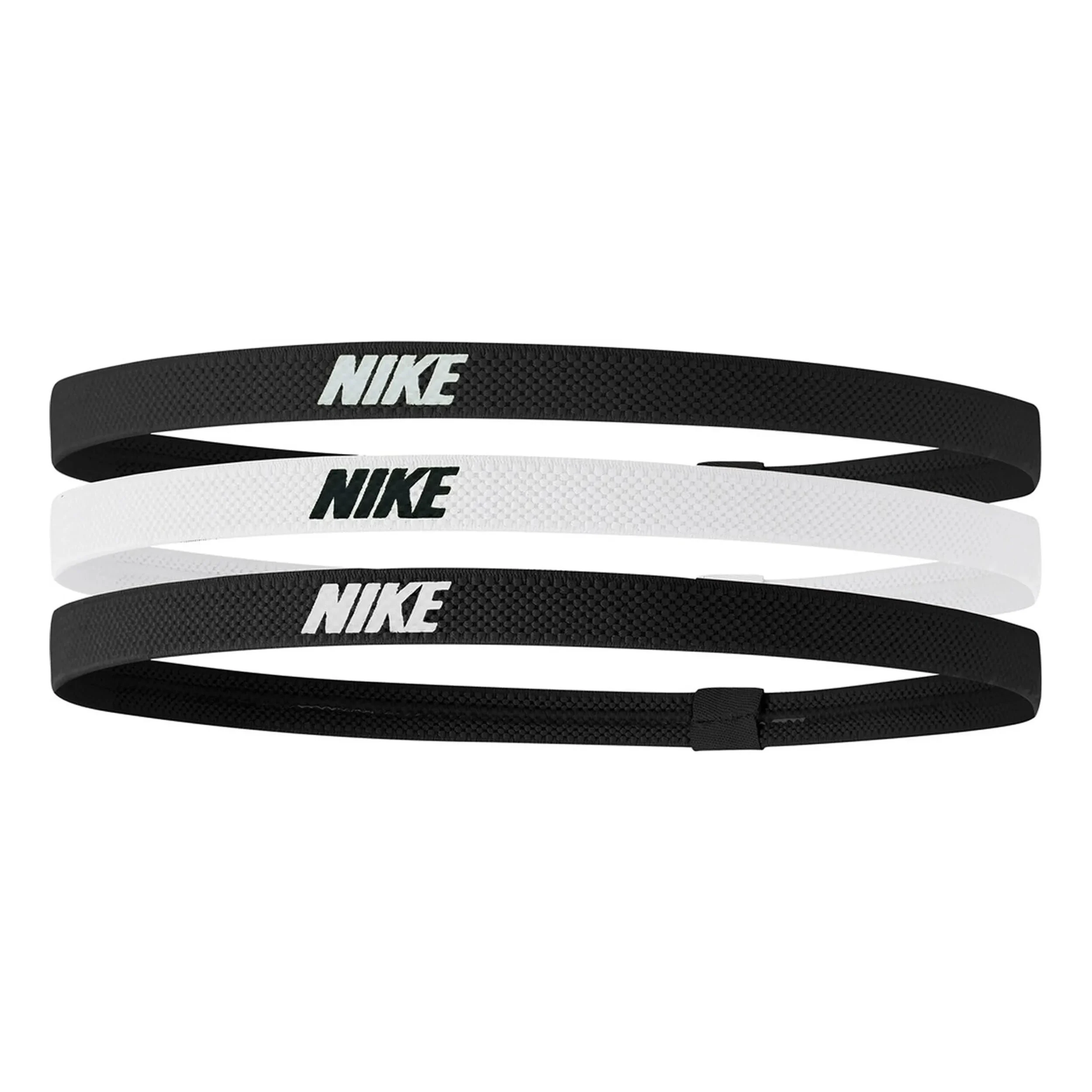 Nike Elastic 2.0 Bandeau Pack De 3 - Noir , Blanc