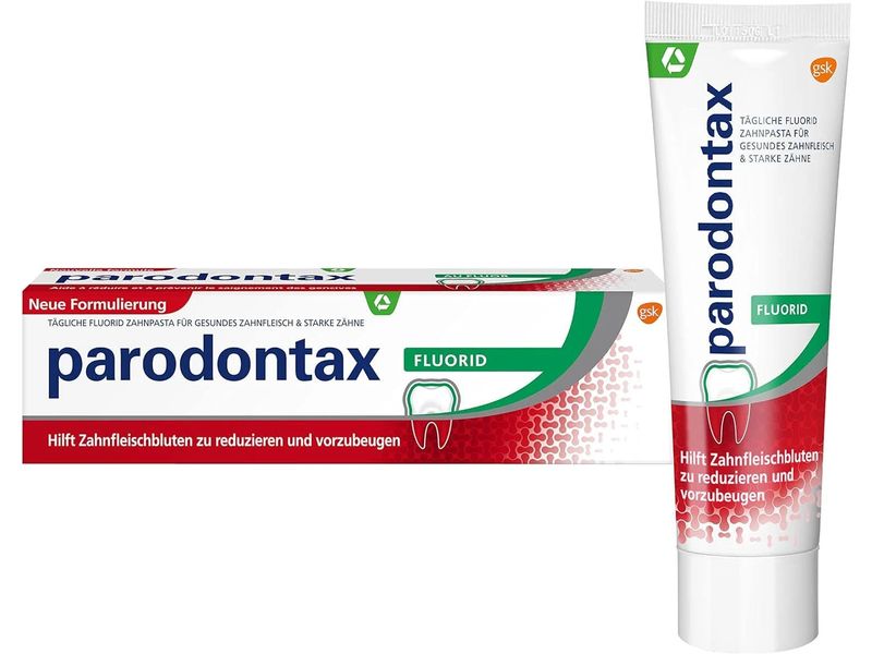 Parodontax Zahnpasta Fluorid 75 ml Fluorid-Zahnpasta für Zahnfleischschutz und starke Zähne