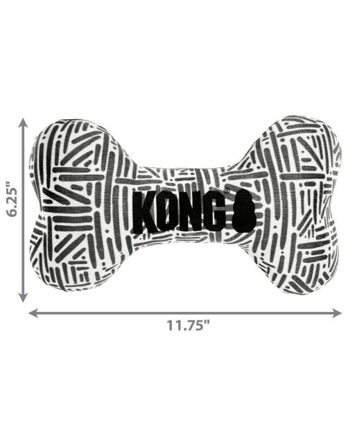 Kong Maxx Bone Wit&Grijs - Hondenspeelgoed
