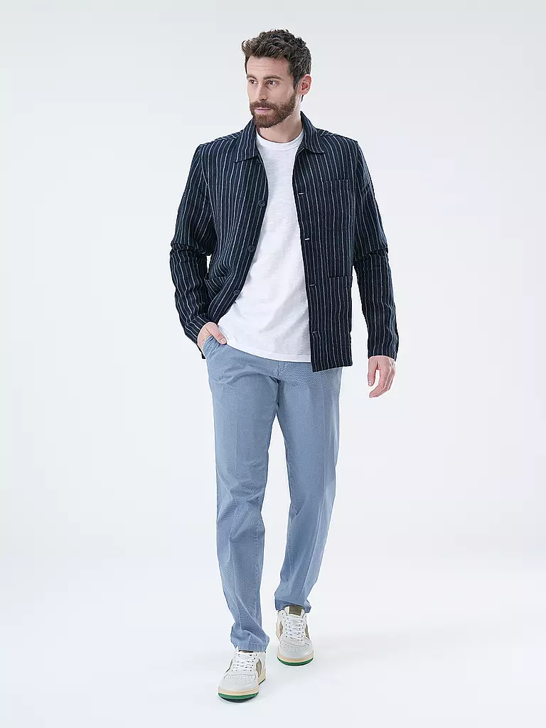 KNOWLEDGE COTTON APPAREL Overshirt blau