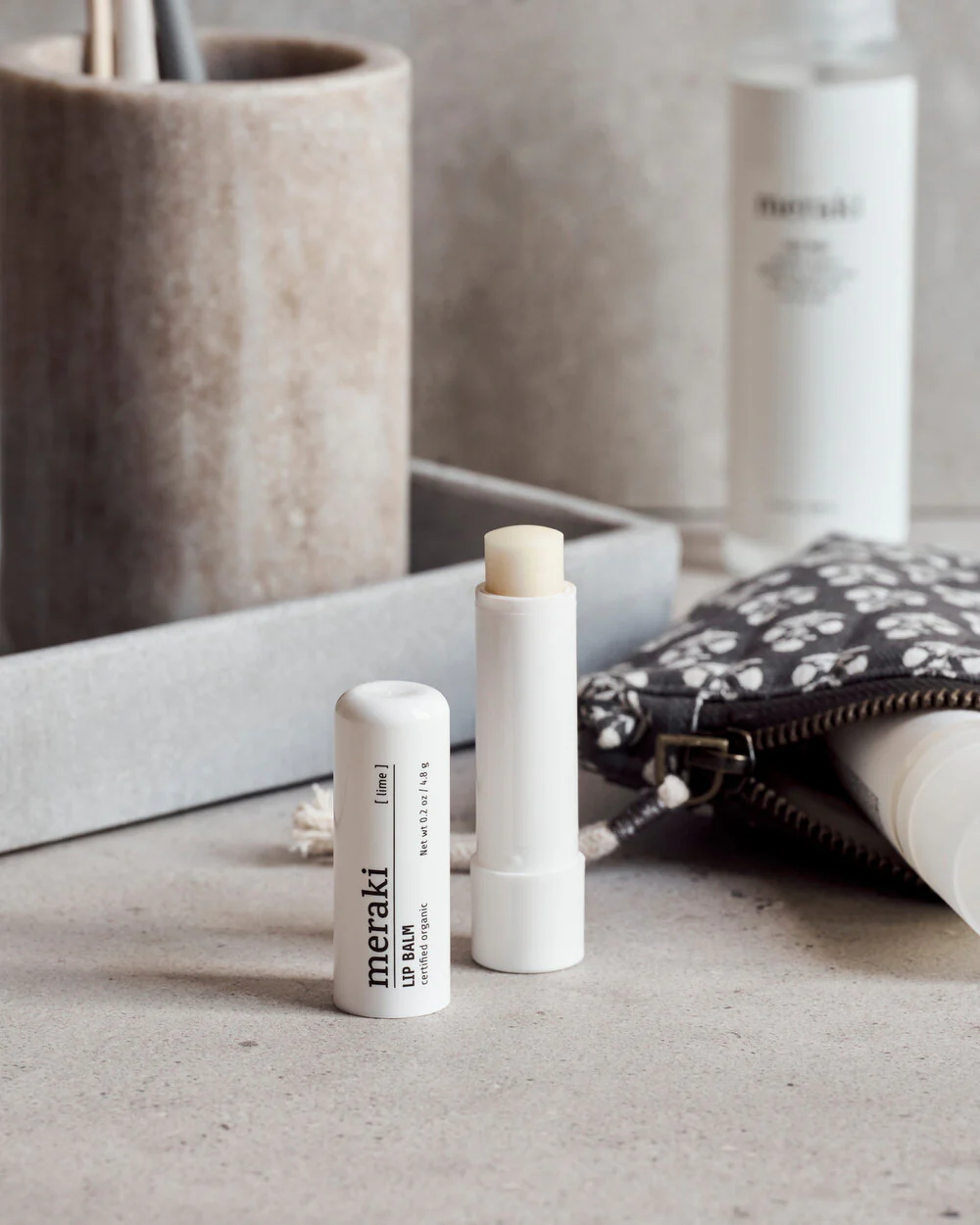 Meraki  Lime læbepomade - hvid