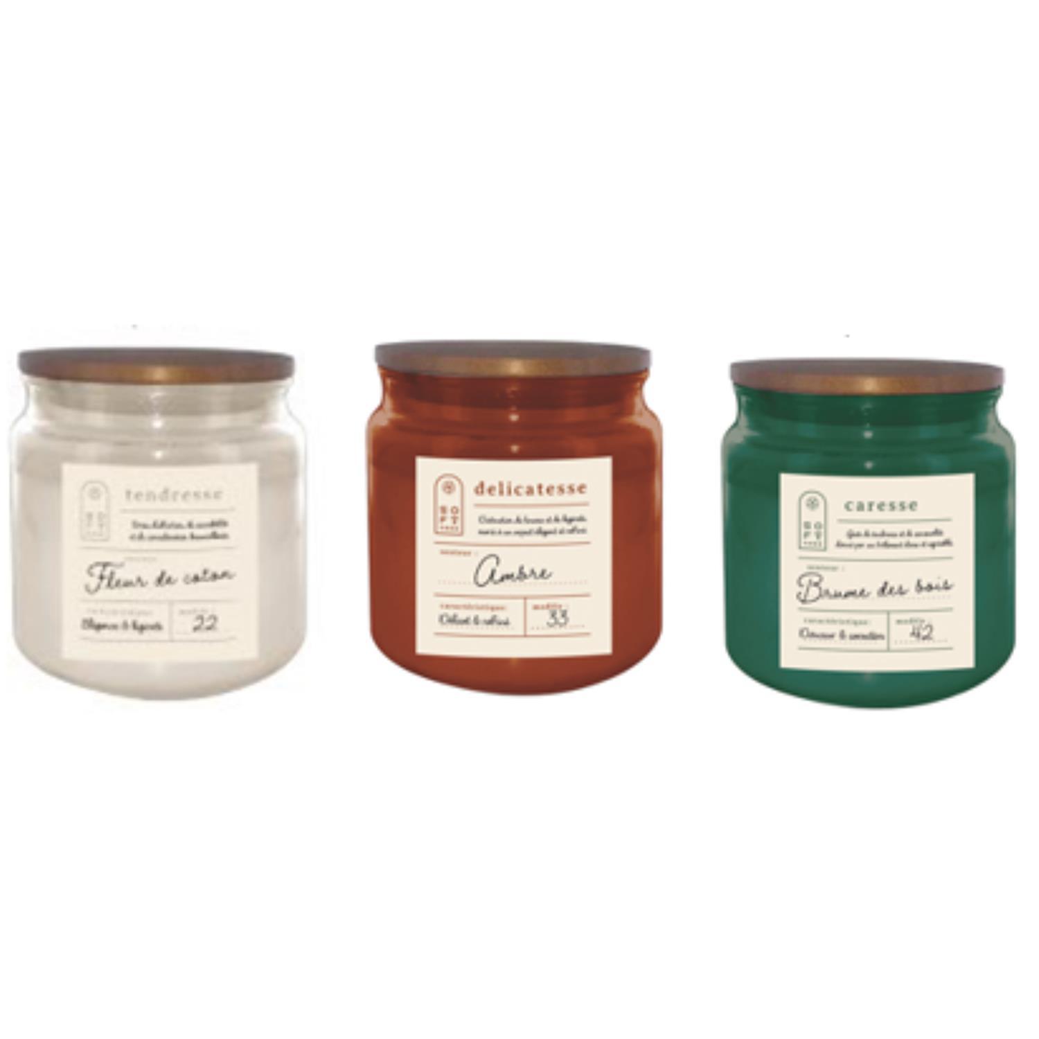 BOUGIE PARFUMEE POT SOFTNESS H.9.6CM