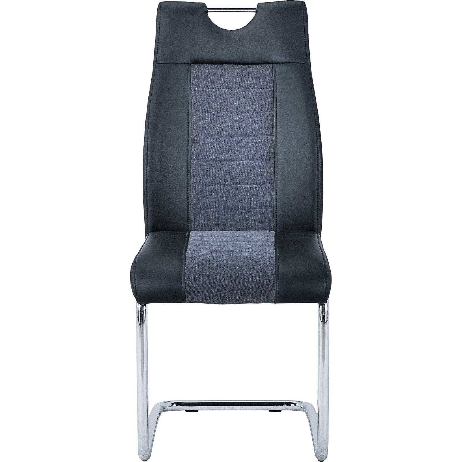 Stuhl Brantford Stoff schwarz