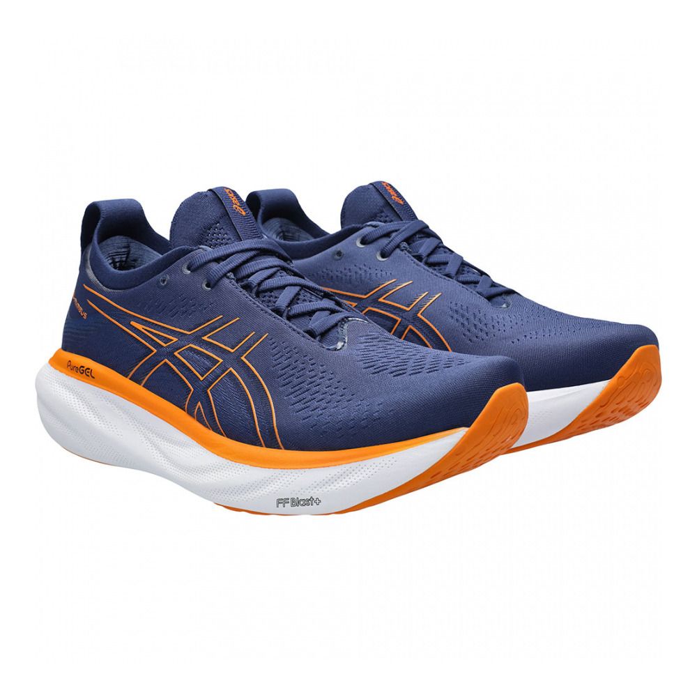 Asics GEL-NIMBUS 25 - Chaussures running Homme deep ocean/bright orange