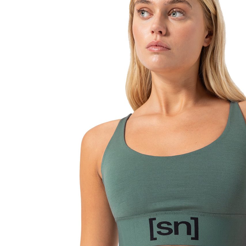 super.natural Super Top Sport BH Damen balsam green