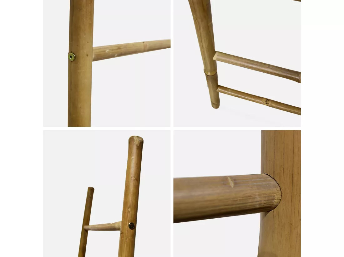 Echelle décorative. Fidji. 6 montants en bambou. L 49/52 x P 3 x H 190cm