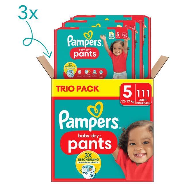 Pampers Baby Dry Pants Trio Pack Luierbroekjes Maat 5