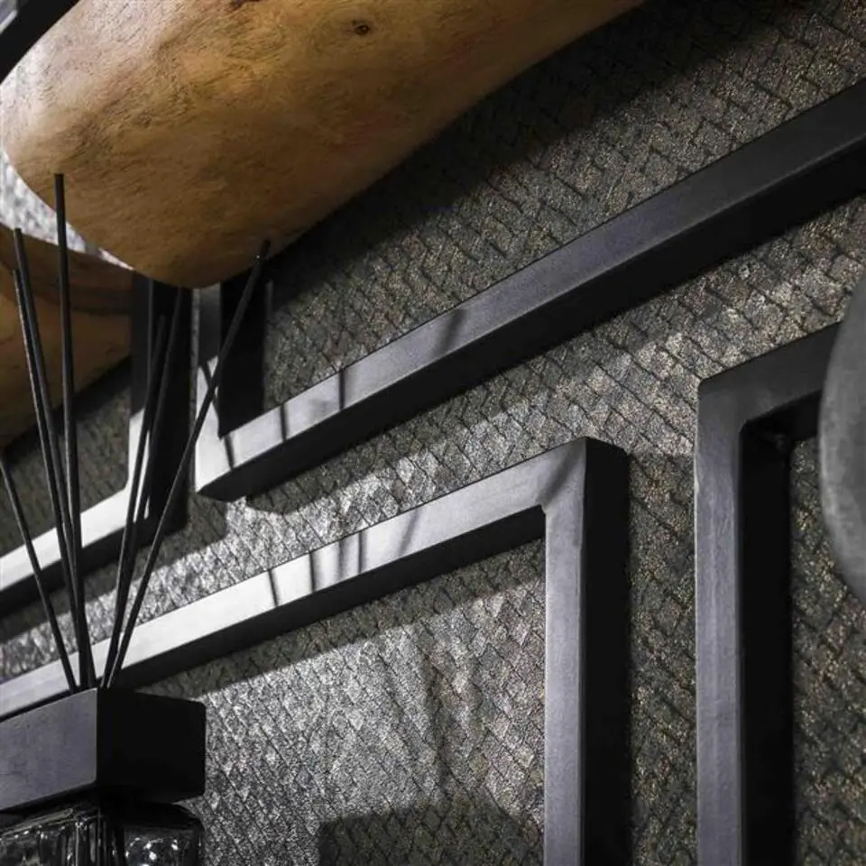 Hoyz Collection - Wandschap Set Edge - Massief Acacia Naturel - Set van 5