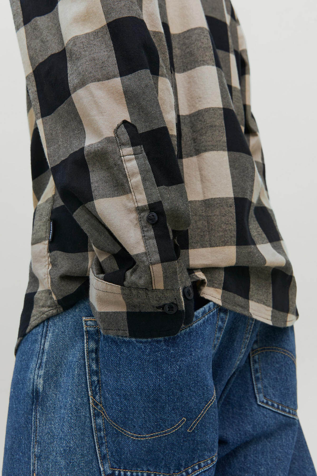 Camisa xadrez de sarja