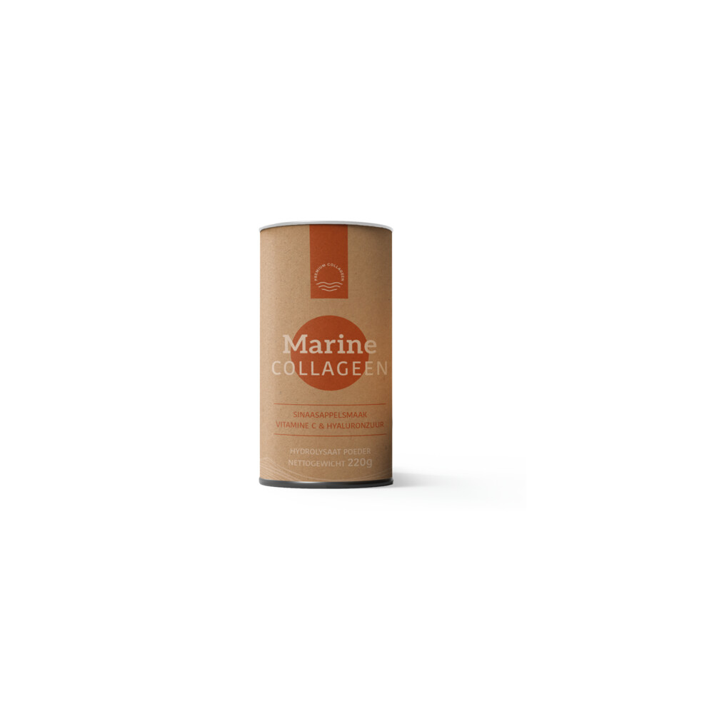 Premium Collageen Marine met Vitamine C en Hyaluronzuur Sinaasappelsmaak220 gr