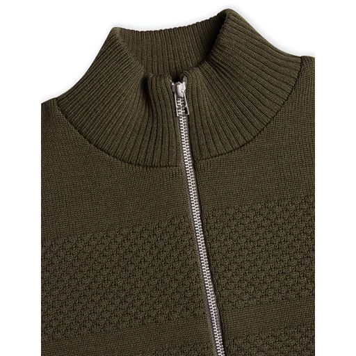Mads Nørgaard Klemens Zip Striktrøje, Grape Leaf, XXL