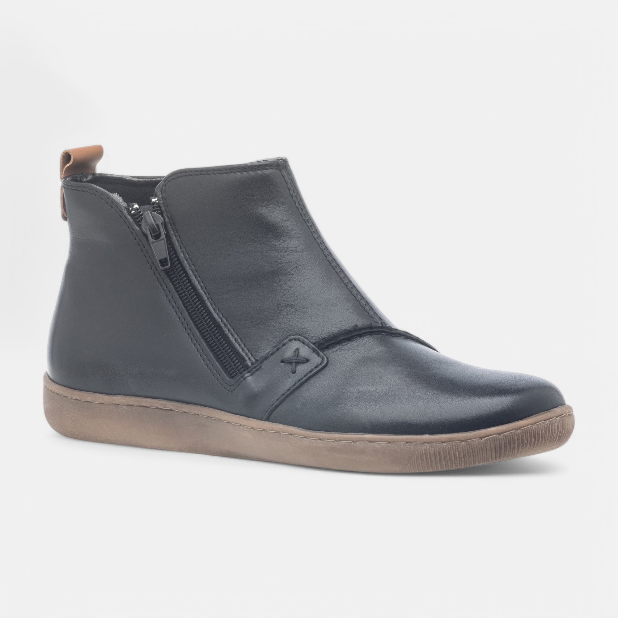 Bottines Femme en cuir noir