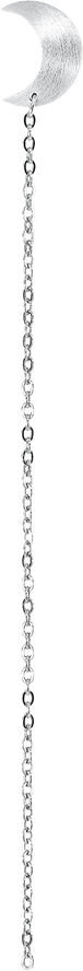 Jane Kønig Half Moon Chain Stud S�lv