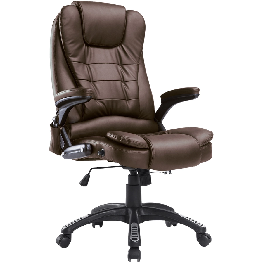 HOMCOM Bürosessel  Chefsessel mit Massagefunktion braun