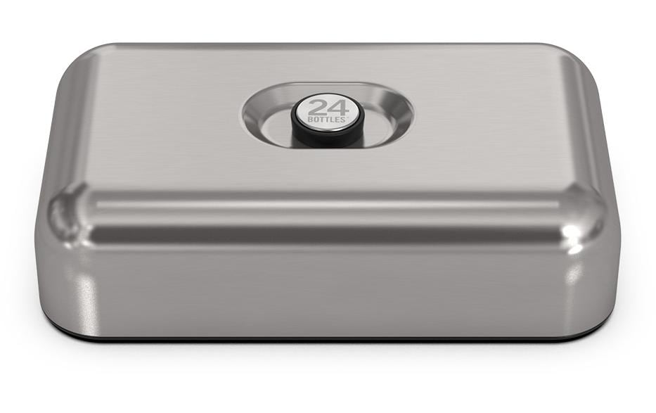 Lunchbox Brushed SteelLunchbox mit Dressing Schale