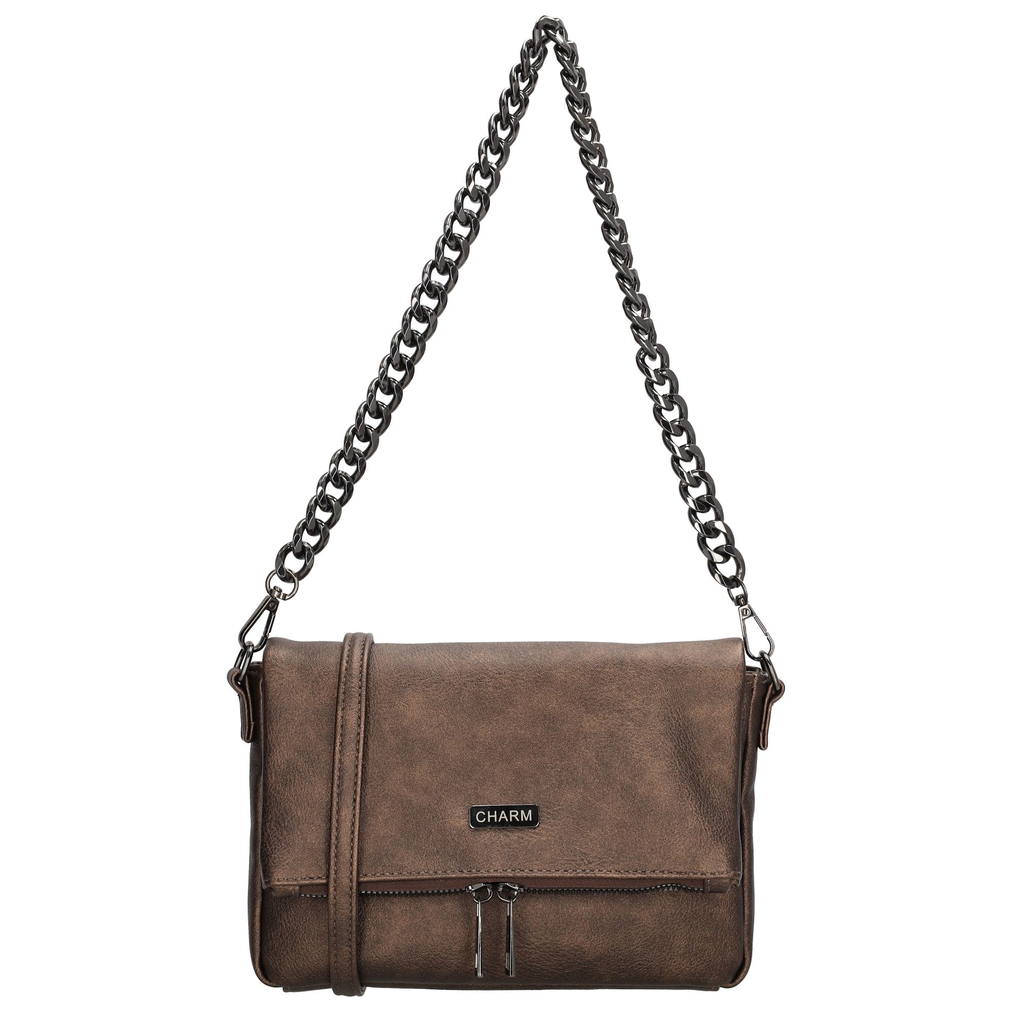 Charm London Bayswater Schoudertas Brons