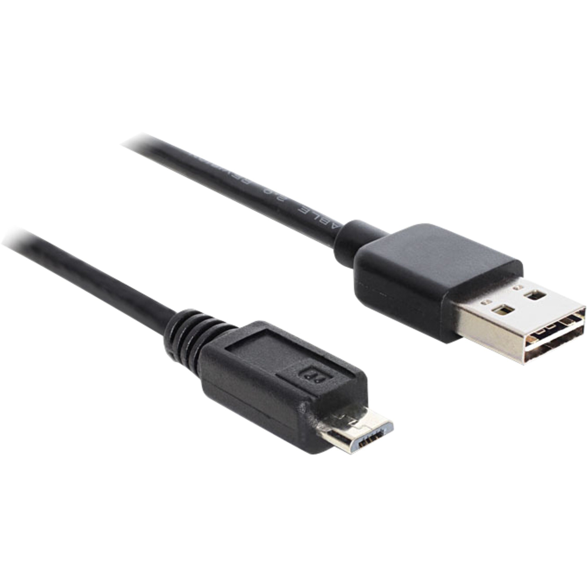DeLOCK Kabel EASY-USB 2.0 Kabel, USB-A Stecker > Micro-USB Stecker