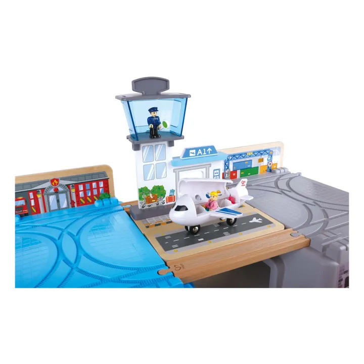 Hape Coffret de train de la ville 2 en 1