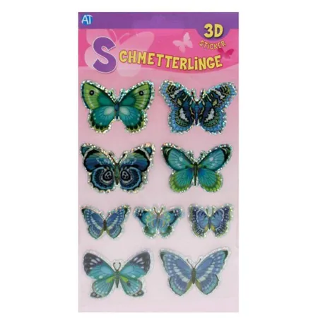 Trötsch 3D-Sticker Schmetterlinge, sortiert