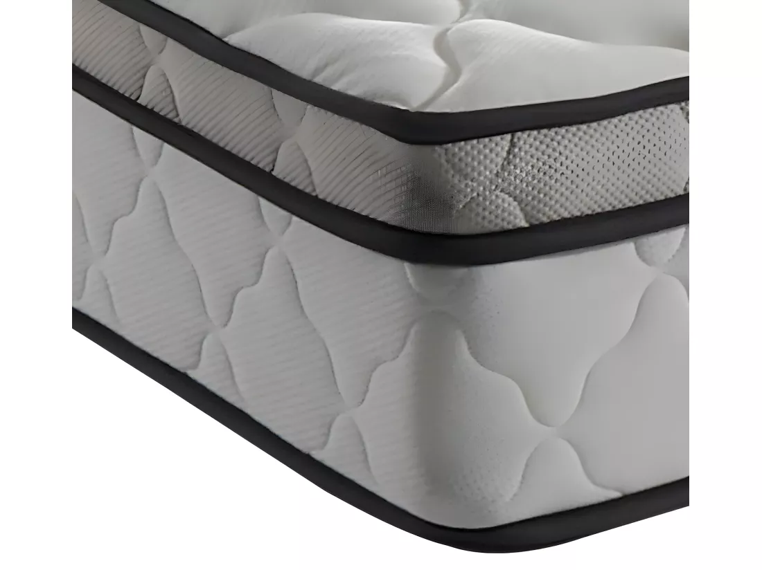 Matelas Alona Ressorts et Mémoire de Forme 80x200 cm 25,5 cm Accueil Moelleux Soutien Ferme 5 Zones